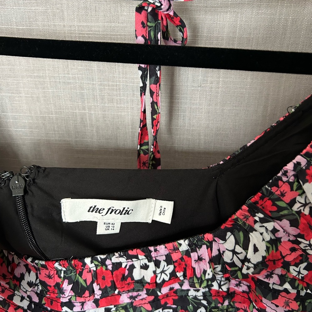 NWOT The Frolic disty floral shirred bust boho maxi dress - Picture 7 of 9
